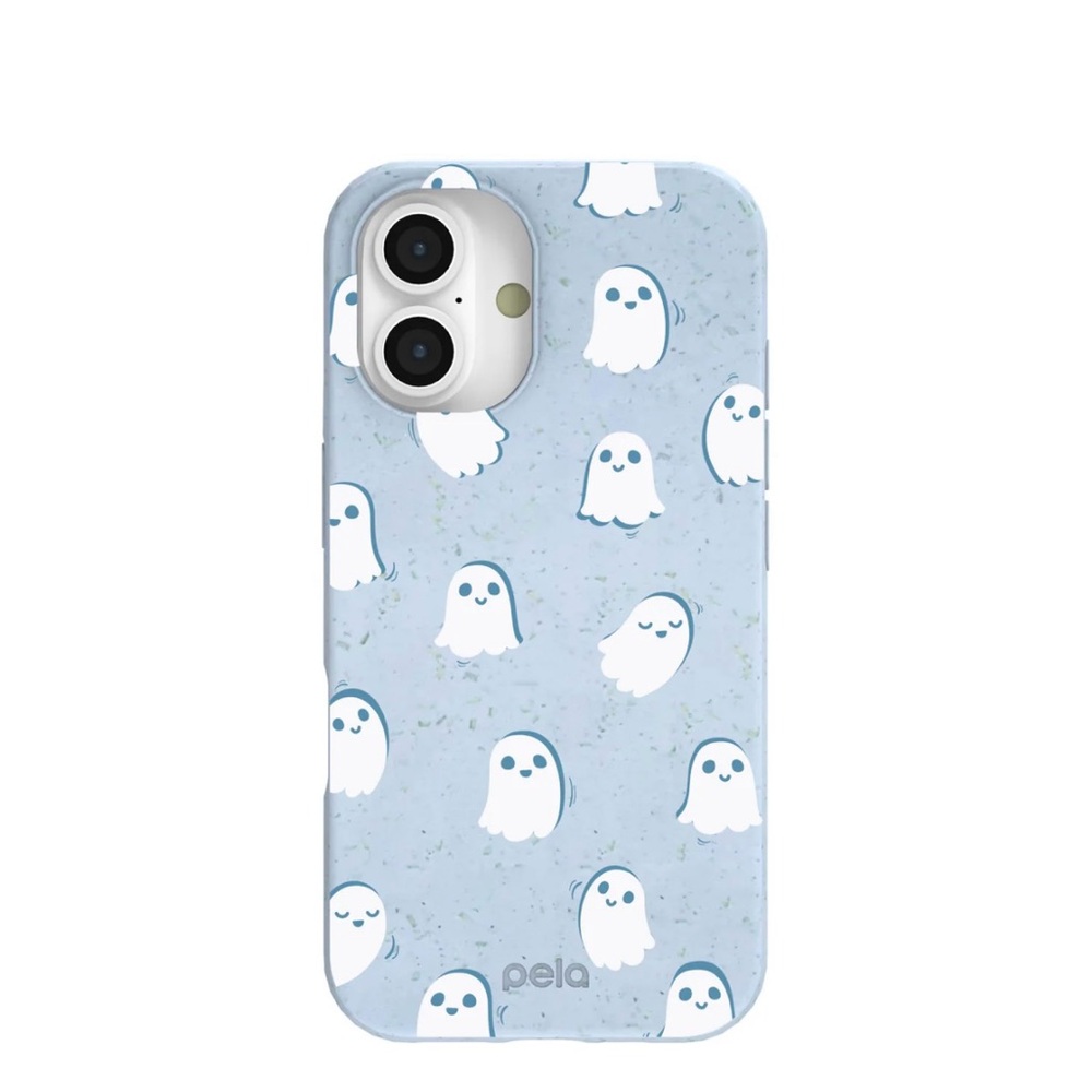 Eco-Friendly Blue Ghost Phone Case